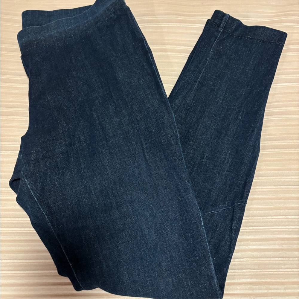 Charlotte Brody Women's Dark Blue Denim Leggings, Size 4